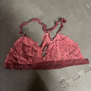 Lace Bralette in maroon